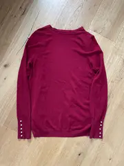 Vorschaubild 2 von Damen Strickjacke Rot Gr. 40 Basic