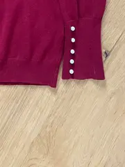 Vorschaubild 5 von Damen Strickjacke Rot Gr. 40 Basic