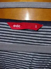 Vorschaubild 6 von EDC Damen Freizeitkleid gestreift Gr. 36 S Maritim Baumwolle Knopfleiste