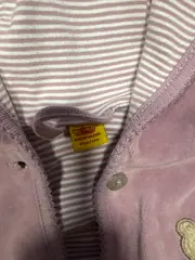 Vorschaubild 3 von Cordjacke Mädchen Gr. 80 Rosa Kapuze Teddybär Nicki