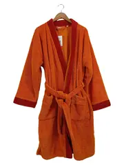 Vorschaubild 1 von Bademantel Damen Gr. 40/L Orange Polyester Komfortabel