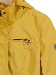 Vorschaubild 2 von Damen Leichte Jacke Parka Gelb Gr. 36/S mit Kapuze Casual