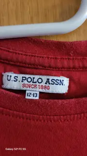 Vorschaubild 3 von Kinder T-Shirt Rot Gr. 12-13 Jahre Casual Logo-Print