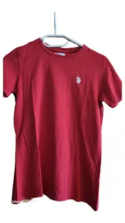 Vorschaubild 1 von Kinder T-Shirt Rot Gr. 12-13 Jahre Casual Logo-Print