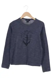Vorschaubild 1 von Damen Sweatshirt Gr. 36/S Blau Anker Schriftzug Print Casual