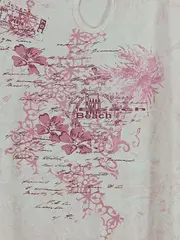 Vorschaubild 4 von Damen T-Shirt Gr. 42/XL Rosa Blumenprint Beach Strass