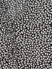 Vorschaubild 5 von Damen Bluse Gr. 38 Langarm Schwarz Grafisch Casual