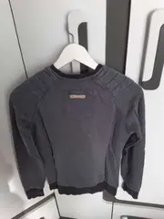 Vorschaubild 2 von Damen Pullover Gr. 36/S Grau Casual Langarm Sweatshirt