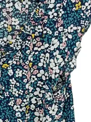 Vorschaubild 3 von Damen Bluse Blumenmuster Gr. 38 Mehrfarbig Casual Sommer