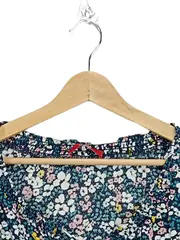 Vorschaubild 4 von Damen Bluse Blumenmuster Gr. 38 Mehrfarbig Casual Sommer