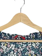 Vorschaubild 6 von Damen Bluse Blumenmuster Gr. 38 Mehrfarbig Casual Sommer