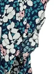 Vorschaubild 5 von Damen Bluse Blumenmuster Gr. 38 Mehrfarbig Casual Sommer