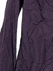 Vorschaubild 3 von Damen Hemdbluse Gr. 42 Lila Baumwolle Langarm Casual