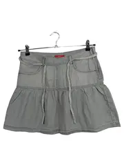 Vorschaubild 1 von EDC Damen Minirock Gr. 36/S Grau Casual Baumwolle Rock Sommer