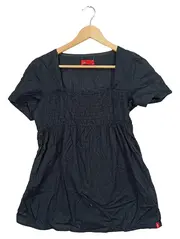 Vorschaubild 1 von EDC Damen T-Shirt Gr. 34/XS Schwarz Casual Baumwolle