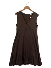 Vorschaubild 1 von Damen Freizeitkleid Gr. 42/XL Braun Casual Midikleid