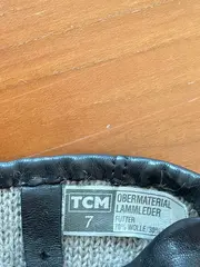 Vorschaubild 4 von TCM Damen Lederhandschuhe Schwarz Gr. 7 Lammleder Wolle gefüttert Elegant