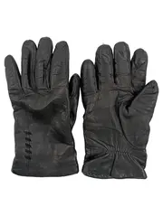Vorschaubild 1 von TCM Damen Lederhandschuhe Schwarz Gr. 7 Lammleder Wolle gefüttert Elegant