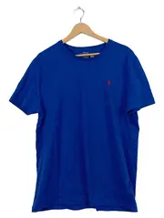 Vorschaubild 1 von T-Shirt Herren XL Blau Logo Baumwolle Kurzarm