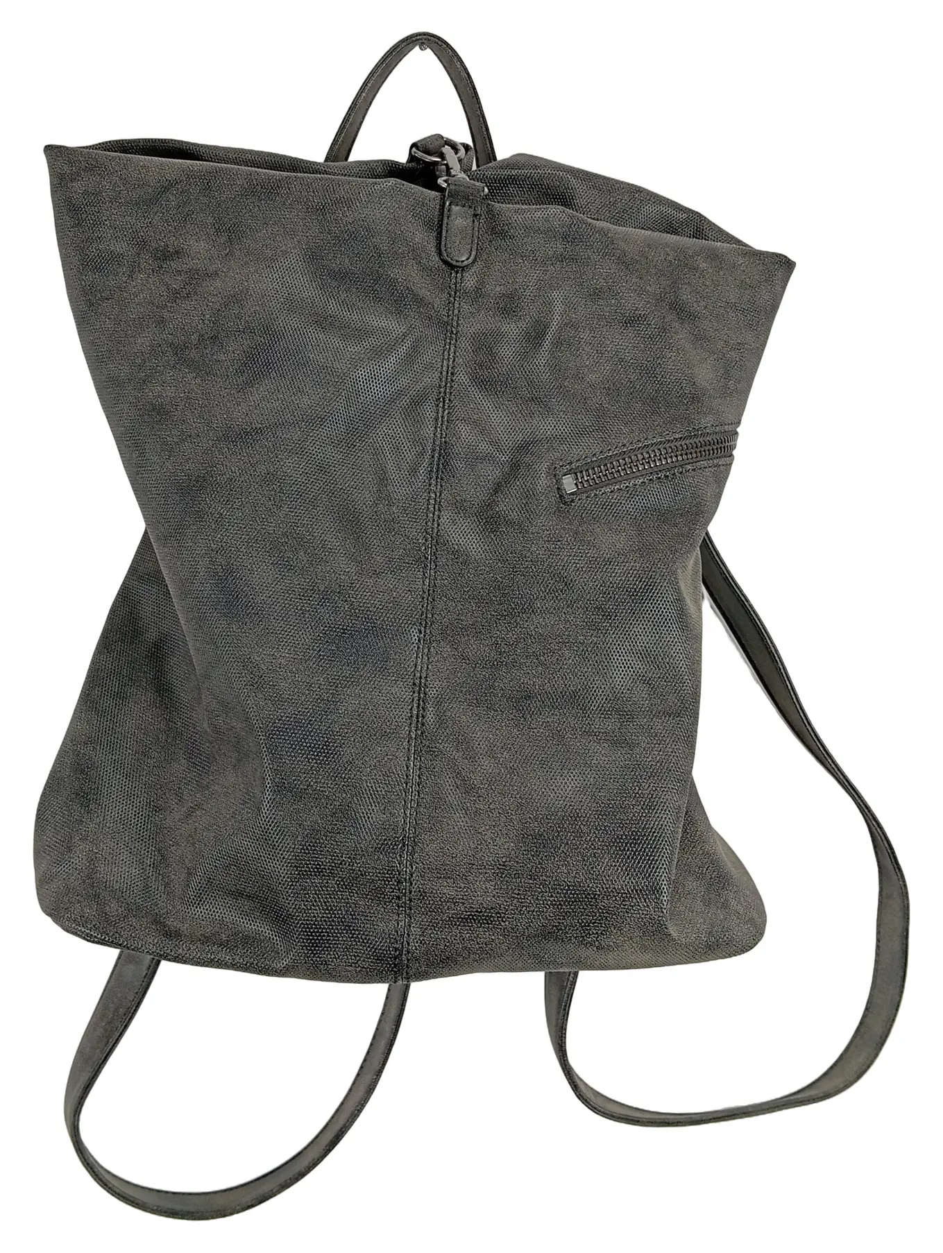 FRITZI AUS PREUSSEN Damen Umhängetasche Grau Lederoptik Shopper Tasche 40x38cm