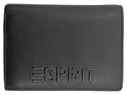 Vorschaubild 1 von Damen Leder Geldbörse Schwarz Portemonnaie Wallet Logo Print