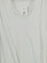 Vorschaubild 2 von Damen T-Shirt Gr. 42/XL Weiß Casual V-Ausschnitt