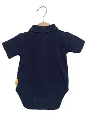 Vorschaubild 2 von Baby Body Gr. 62 Blau Polo Kragen Stickerei Bär Baumwolle