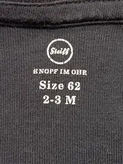 Vorschaubild 3 von Baby Body Gr. 62 Blau Polo Kragen Stickerei Bär Baumwolle