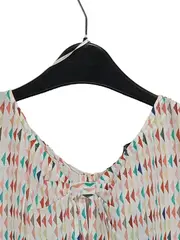 Vorschaubild 4 von Damen Bluse Gr. 36/S Geometrisch Mehrfarbig Kurzarm Modern
