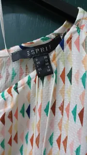 Vorschaubild 6 von Damen Bluse Gr. 36/S Geometrisch Mehrfarbig Kurzarm Modern