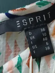 Vorschaubild 7 von Damen Bluse Gr. 36/S Geometrisch Mehrfarbig Kurzarm Modern