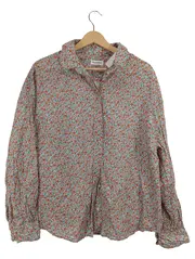 Vorschaubild 1 von Damen Hemdbluse Blumenmuster Gr. 44 Mehrfarbig Langarm