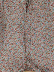 Vorschaubild 2 von Damen Hemdbluse Blumenmuster Gr. 44 Mehrfarbig Langarm