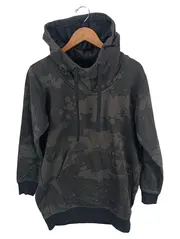 Vorschaubild 1 von Damen Kapuzenpullover Hoodie Gr. 36/S Schwarz Casual Abstrakt