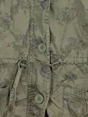Vorschaubild 4 von Leichte Jacke Kinder Gr. 158 Oliv Casual Florales Muster