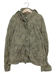 Vorschaubild 1 von Leichte Jacke Kinder Gr. 158 Oliv Casual Florales Muster