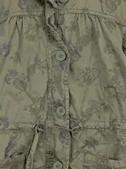 Vorschaubild 3 von Leichte Jacke Kinder Gr. 158 Oliv Casual Florales Muster