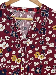 Vorschaubild 3 von Damen Hemdbluse Gr. 36 Mehrfarbig Floral Viskose