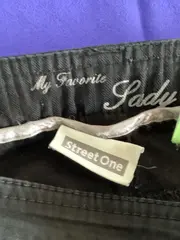 Vorschaubild 3 von Damen Stoffhose Capri 3/4 Hose Schwarz Größe 40 L Baumwolle