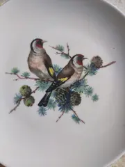 Vorschaubild 5 von Wandteller Vogel Motiv Vintage Weiß 20cm