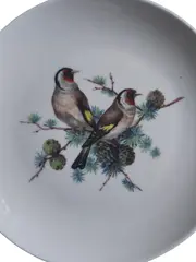 Vorschaubild 3 von Wandteller Vogel Motiv Vintage Weiß 20cm