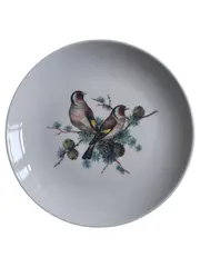 Vorschaubild 1 von Wandteller Vogel Motiv Vintage Weiß 20cm