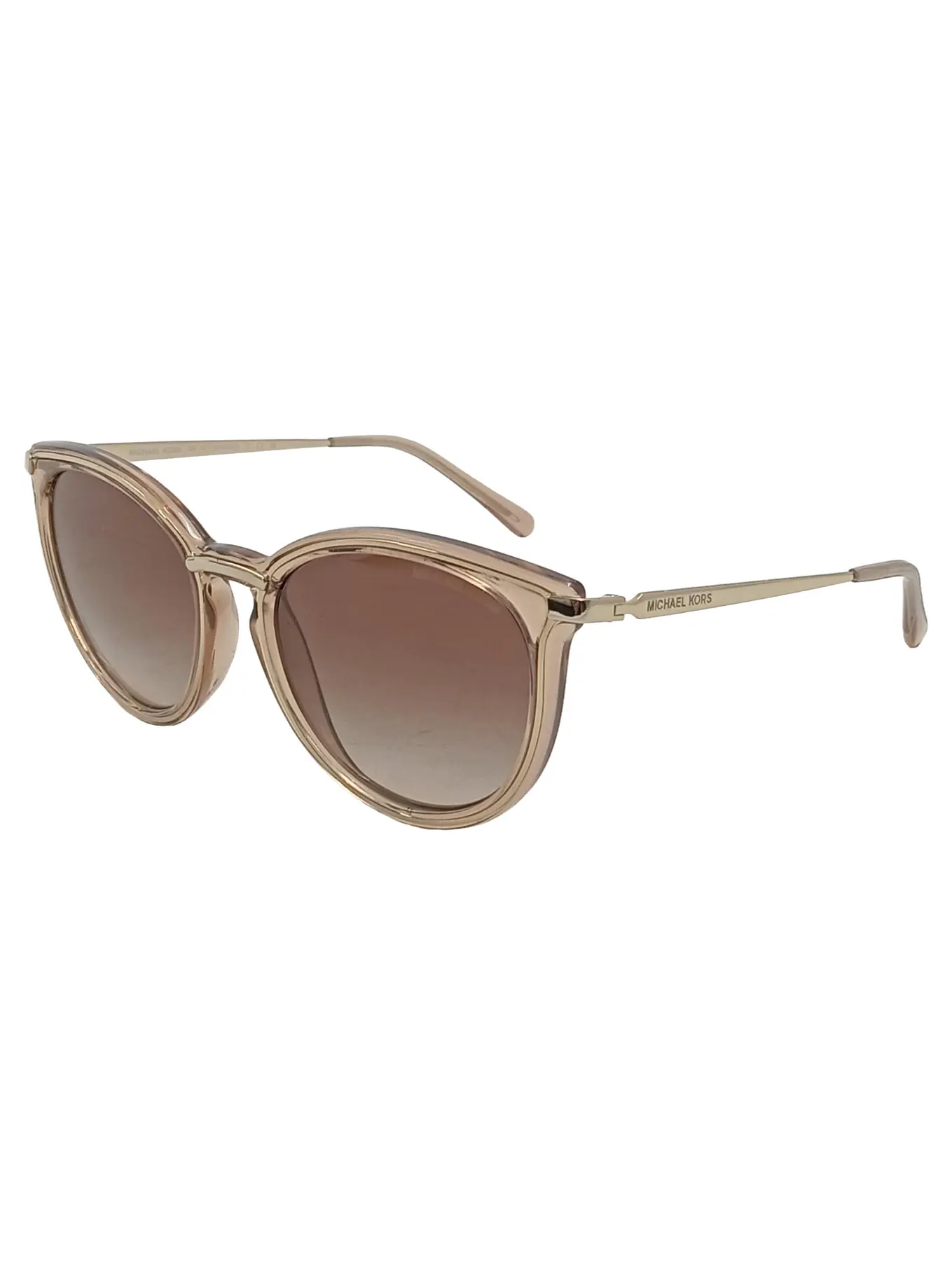 MICHAEL KORS Damen Sonnenbrille Elegant Modisch Beige Braun Acetat Metall