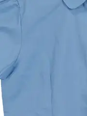 Vorschaubild 5 von Kinder Hemdbluse Gr. 134 Blau Kurzarm Uni Klassisch Schule
