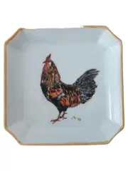 Vorschaubild 1 von Dekoschale Hahn Motiv Klassisch Weiß 14cm