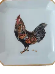 Vorschaubild 2 von Dekoschale Hahn Motiv Klassisch Weiß 14cm