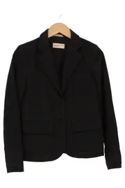 Vorschaubild 2 von Damen Blazer Gr. 34/XS Schwarz Kariert Klassisch Business