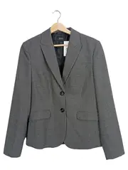 Vorschaubild 1 von Blazer Damen Kariert Grau Gr. 40 Business Büro Langarm