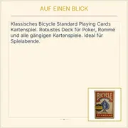 Vorschaubild 3 von Bicycle Standard Playing Cards Spielkarten Poker Kartenspiel Rot