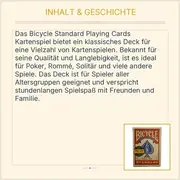 Vorschaubild 4 von Bicycle Standard Playing Cards Spielkarten Poker Kartenspiel Rot